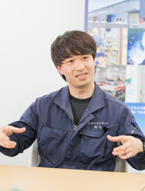 企業からのエール 中野鉄構株式会社 梅木さん